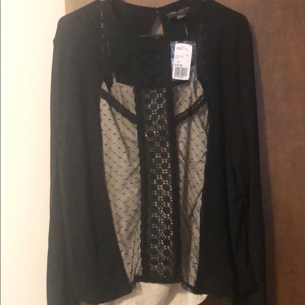 2/$20 mix and match NEW Forever 21 black lace